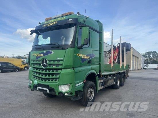 Mercedes-Benz ACTROS 2858 6X4 BL HOLZTRANSPORT , KRAN BJ 2020!!! Tovornjaki za hlode
