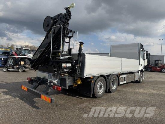 Mercedes-Benz ACTROS 2653, RETARDER, PRITSCHE, HIAB HIPRO 232 ES Camiones de cama baja