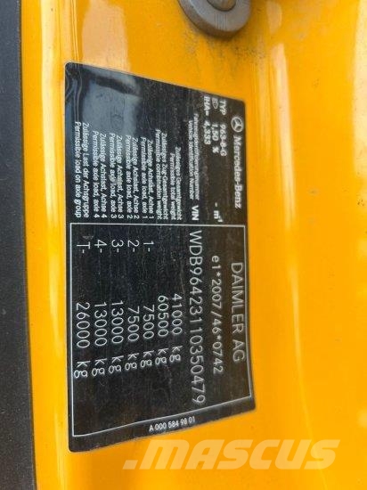 Mercedes-Benz AROCS 4151, 8X4 MEILLER-GESTEINSKIPPER, EURO 6, BO Sklápače