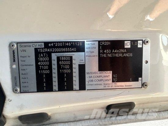 Scania R450 , RETARDER, E6, 트랙터 유닛