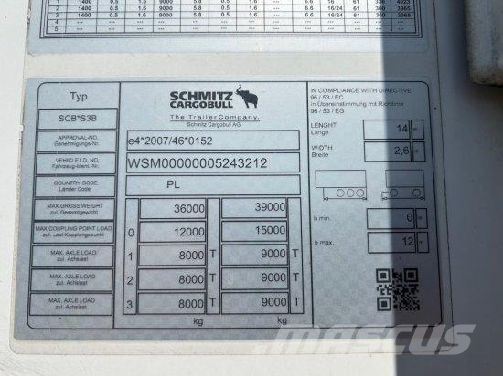 SCHMITZ KüHLAUFLIEGER SCB S3B, SCHMITZ AGGREGAT, DOPPELST Інші напівпричепи