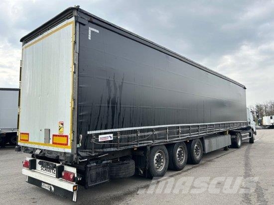 SCHMITZ SCB S3T, VARIOS, LIFTACHSE, EDSCHA-VERDECK Tents puspiekabes