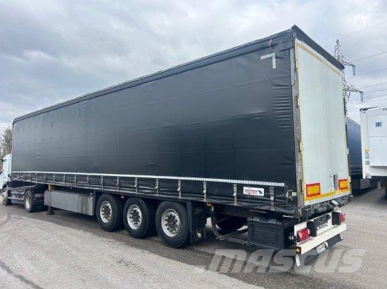 SCHMITZ SCB S3T, VARIOS, LIFTACHSE, EDSCHA-VERDECK, Curtainsiderauflieger