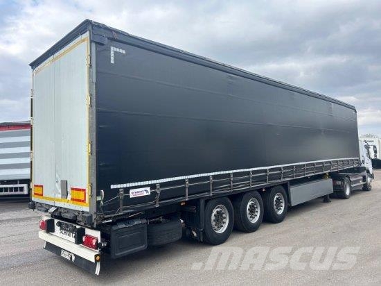 SCHMITZ SCB S3T, VARIOS, LIFTACHSE, EDSCHA-VERDECK, Curtainsiderauflieger