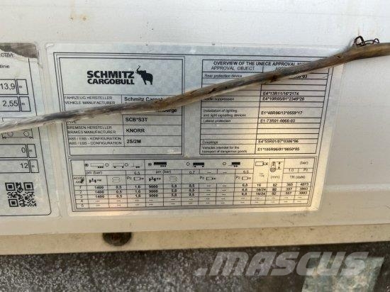 SCHMITZ SCB S3T, VARIOS, LIFTACHSE, EDSCHA-VERDECK Schuifzeilen