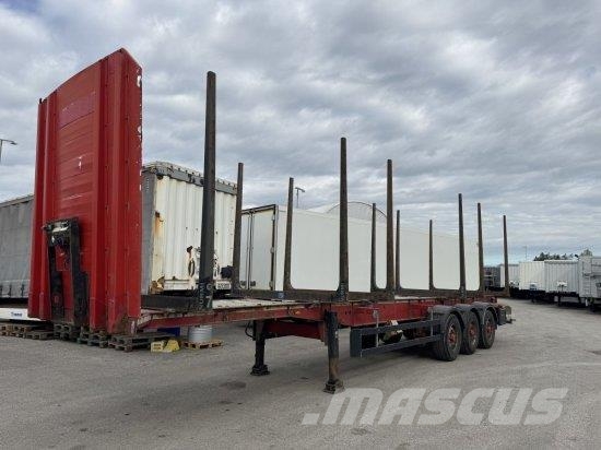 SCHWARZMüLLER HOLZAUFLIEGER 6 RUNGENPAARE, BPW-ACHSEN Timber semi-trailers