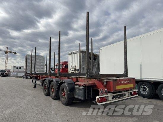 SCHWARZMüLLER HOLZAUFLIEGER 6 RUNGENPAARE, BPW-ACHSEN Timber semi-trailers
