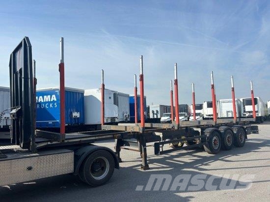 SCHWARZMüLLER HOLZAUFLIEGER 6 RUNGENPAARE, BPW-ACHSEN Semi-trailer til tømmer