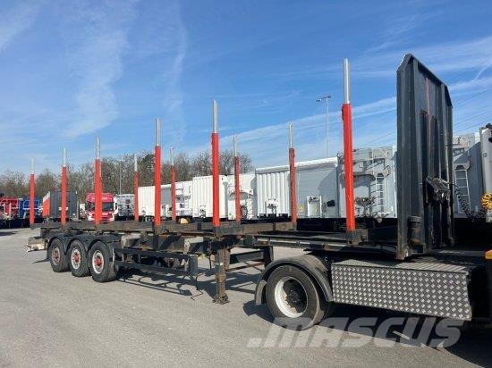 SCHWARZMüLLER HOLZAUFLIEGER 6 RUNGENPAARE, BPW-ACHSEN Semi-trailer til tømmer