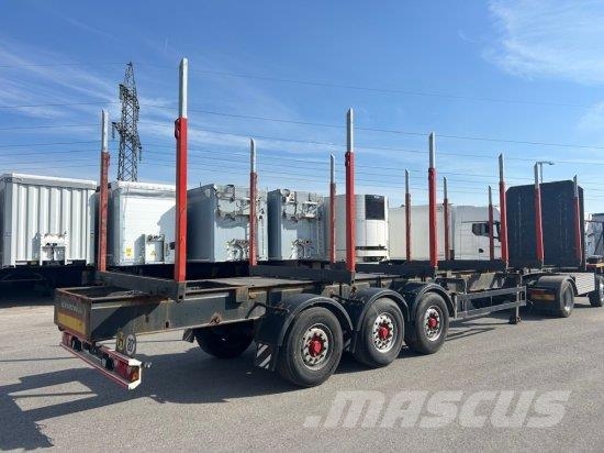 SCHWARZMüLLER HOLZAUFLIEGER 6 RUNGENPAARE, BPW-ACHSEN Semi-trailer til tømmer