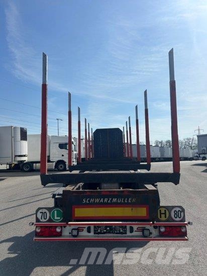 SCHWARZMüLLER HOLZAUFLIEGER 6 RUNGENPAARE, BPW-ACHSEN Semi-trailer til tømmer