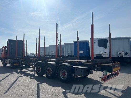SCHWARZMüLLER HOLZAUFLIEGER 6 RUNGENPAARE, BPW-ACHSEN Semi-trailer til tømmer