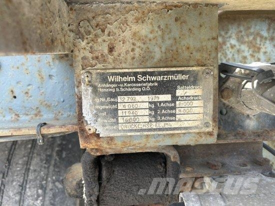 SCHWARZMüLLER LANGHOLZANHäNGER 2-ACHSIG ZWILLINGSBEREIFT BLATTGE Metsaveohaagised