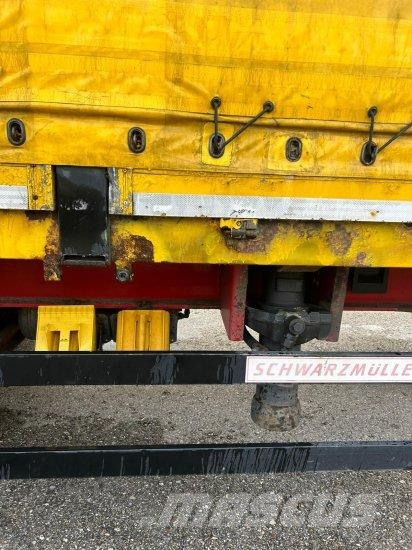 SCHWARZMüLLER SPEZIALAUFLIEGER SCHRäGLADER, COILMULDE, LIFTACHSE Semi-trailer med Gardinsider
