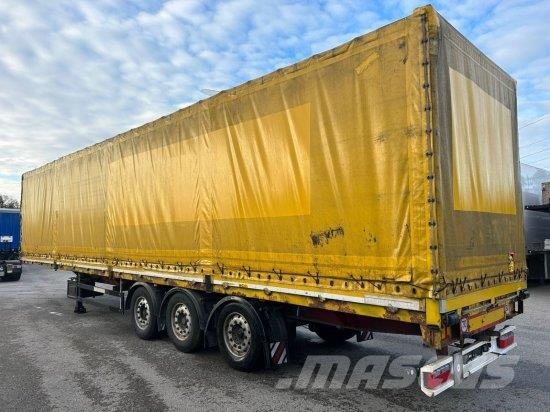 SCHWARZMüLLER SPEZIALAUFLIEGER SCHRäGLADER, COILMULDE, LIFTACHSE Semi-trailer med Gardinsider