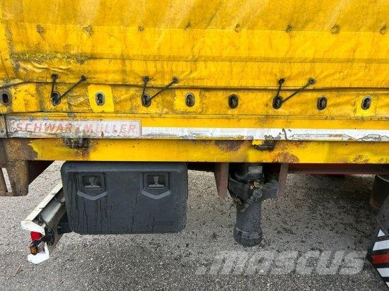 SCHWARZMüLLER SPEZIALAUFLIEGER SCHRäGLADER, COILMULDE, LIFTACHSE Semi-trailer med Gardinsider