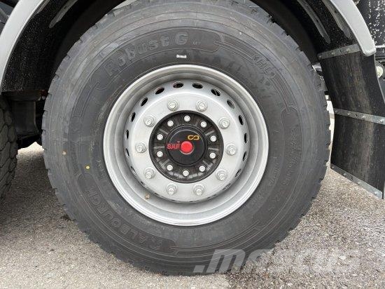 SCHWARZMüLLER STAHLRUNDMULDE 25 M³, LIFTACHSE, ROLLPLANE, SAF AC Semirimorchi a cassone ribaltabile