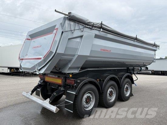 SCHWARZMüLLER STAHLRUNDMULDE 25 M³, LIFTACHSE, ROLLPLANE, SAF AC Semirimorchi a cassone ribaltabile