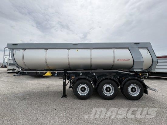 SCHWARZMüLLER THERMORUNDMULDE 25 M³, LIFTACHSE, ROLLPLANE, BPW A Billenő félpótkocsik