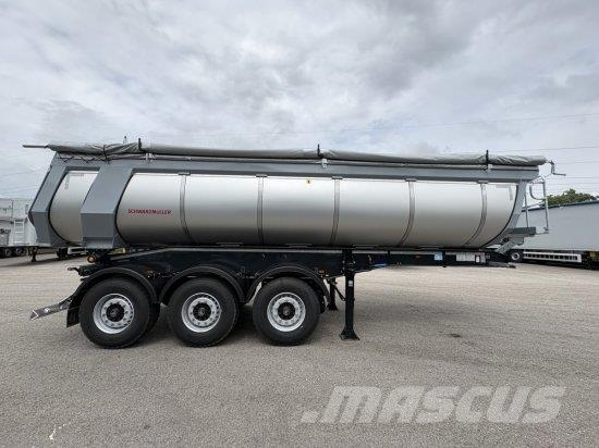 SCHWARZMüLLER THERMORUNDMULDE 25 M³, LIFTACHSE, ROLLPLANE, BPW A Billenő félpótkocsik