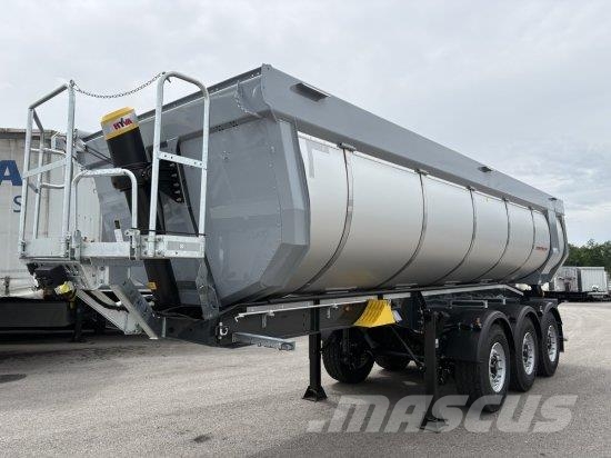SCHWARZMüLLER THERMORUNDMULDE 25 M³, LIFTACHSE, ROLLPLANE, BPW A 傾卸式半拖車