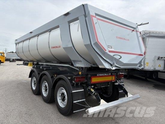SCHWARZMüLLER THERMORUNDMULDE 25 M³, LIFTACHSE, ROLLPLANE, BPW A 傾卸式半拖車