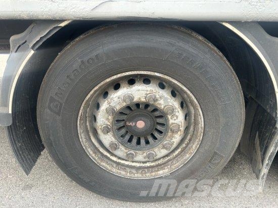 STAS SCHUBBODEN S300 ZX, LIFTACHSE, FUNK 10MM BODEN Bortinių sunkvežimių priekabos su nuleidžiamais bortais