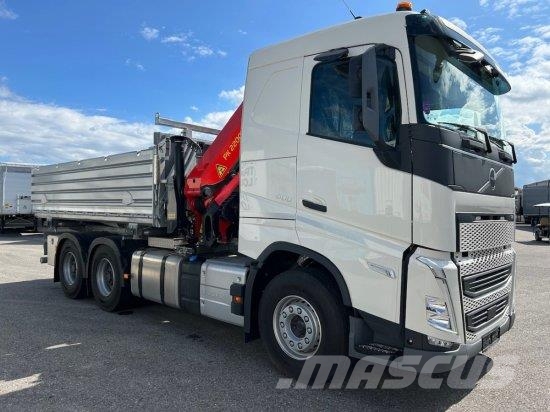 Volvo FH 500 3-SEITEN KIPPER MIT PALFINGER PK22002EH, RE Wywrotki