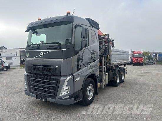 Volvo FH 500 6X4 3-SEITEN KIPPER KRAN MFCT HAMA KIPPER, Kiper tovornjaki