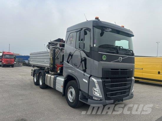 Volvo FH 500 6X4 3-SEITEN KIPPER KRAN MFCT HAMA KIPPER, Kiper tovornjaki