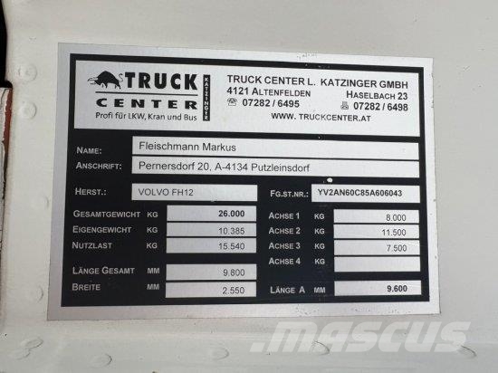 Volvo FH12 420, 6X2, BDF, SCHALTGETRIEBE/MANUELL, TACHOS Kontejnerski kamioni