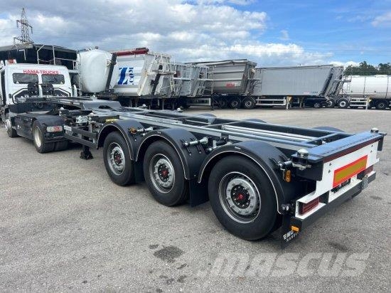 WEB TRAILER LPRS24 MITTEN-HECKSCHIEBER 1X20 FT 2X2 Containerframe semi-trailers
