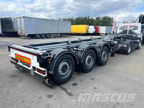 WEB TRAILER LPRS24 MITTEN-HECKSCHIEBER 1X20 FT 2X2 Containerframe semi-trailers