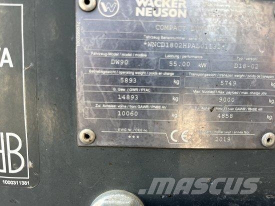 WACKER NEUSON DUMPER DW90 MIT KABINE UND HEITZUNG , Dumper - Knickgelenk
