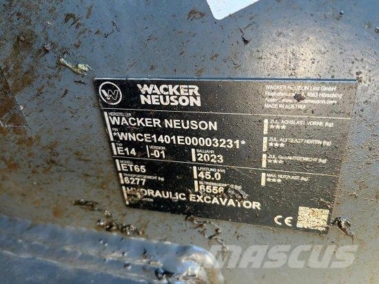WACKER NEUSON ET65 MIETE ODER MIETKAUF MöGLICH Mini bagri <7t