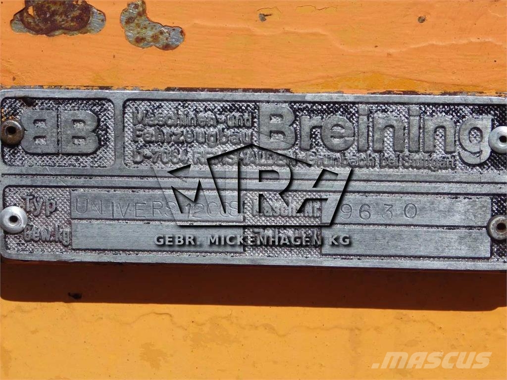 Breining Univers 1200S Bouw - Overige