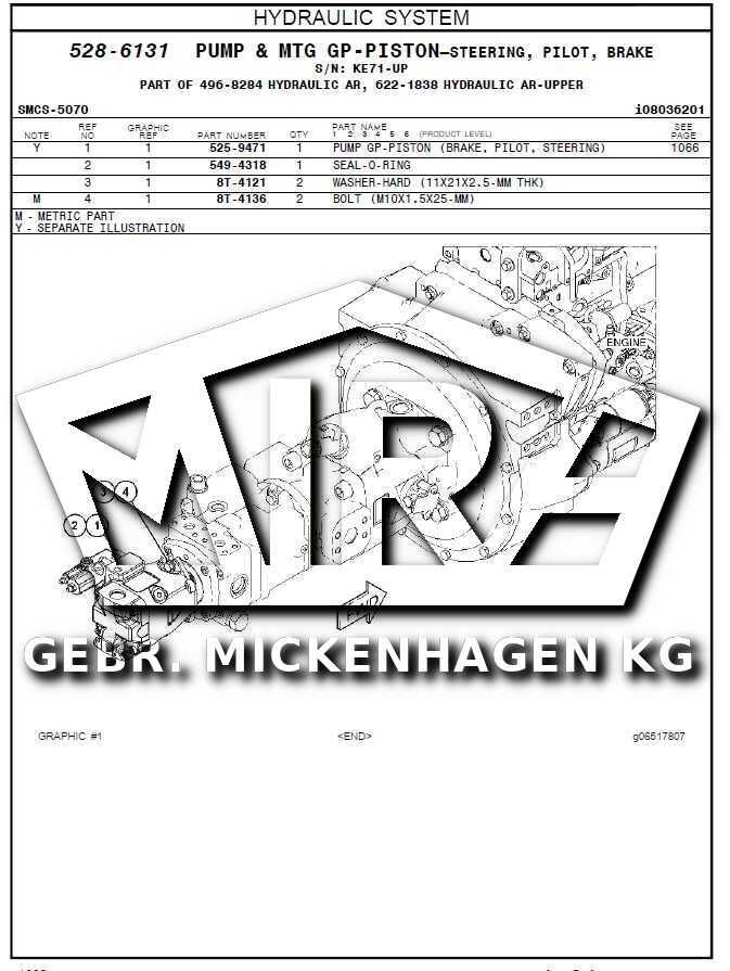 CAT M318 - 07A / Lenkpumpe Hydraulika