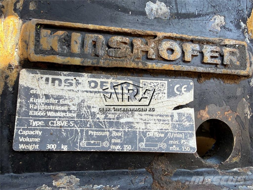 Kinshofer 600 mm/ MS10/ C18VE-S Grapples