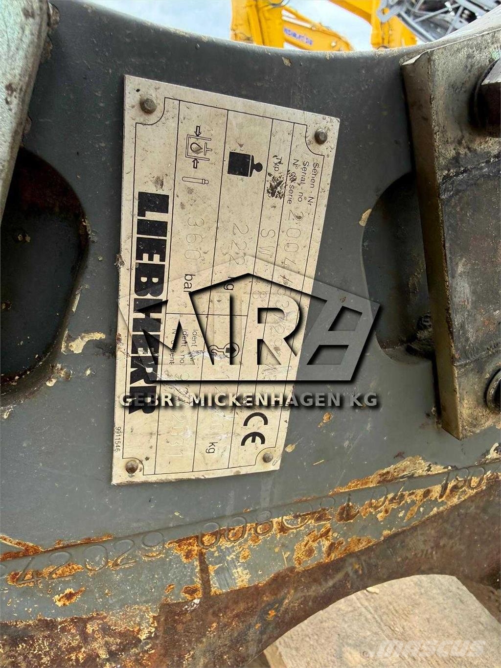 Liebherr SW48 Ταχυσύνδεσμοι