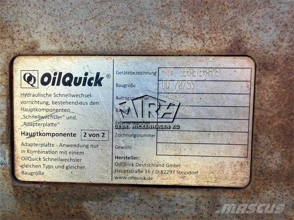  Oil Quick 2000 mm/ OQ 70-55 جرافات عكسية