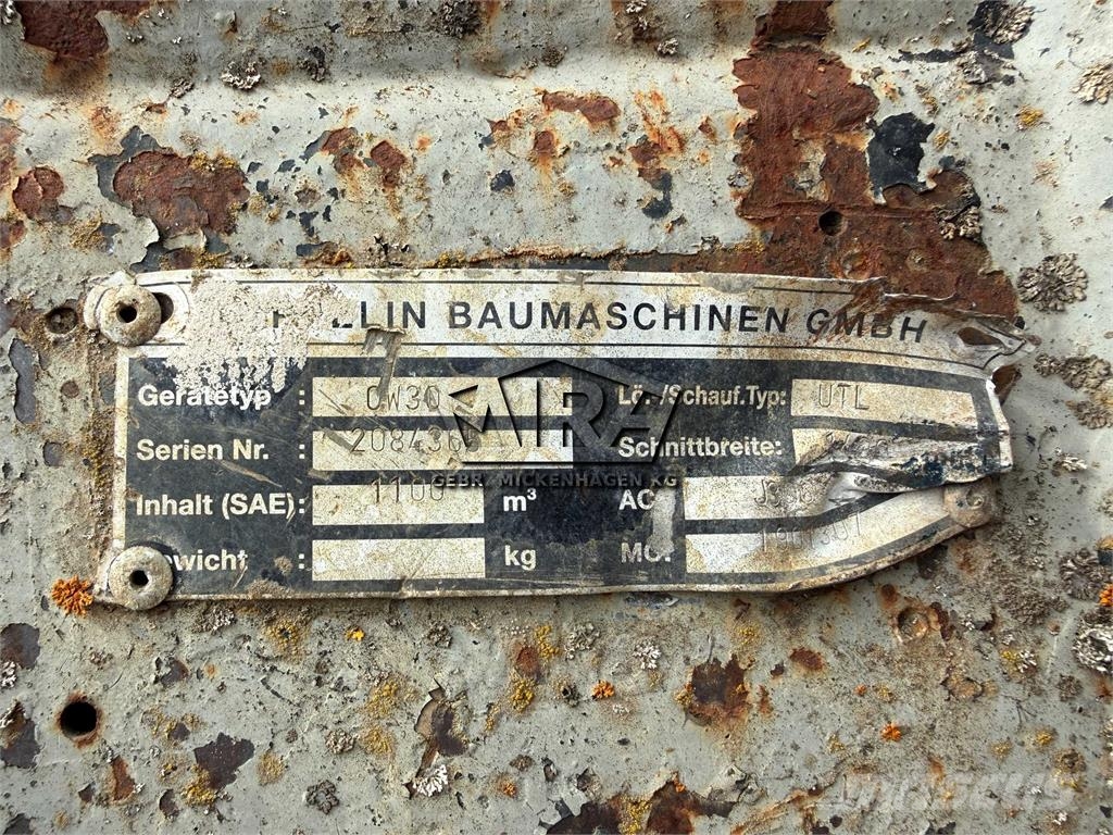 Verachtert 1400 mm / CW30 CW40 Pelle rétro arrière