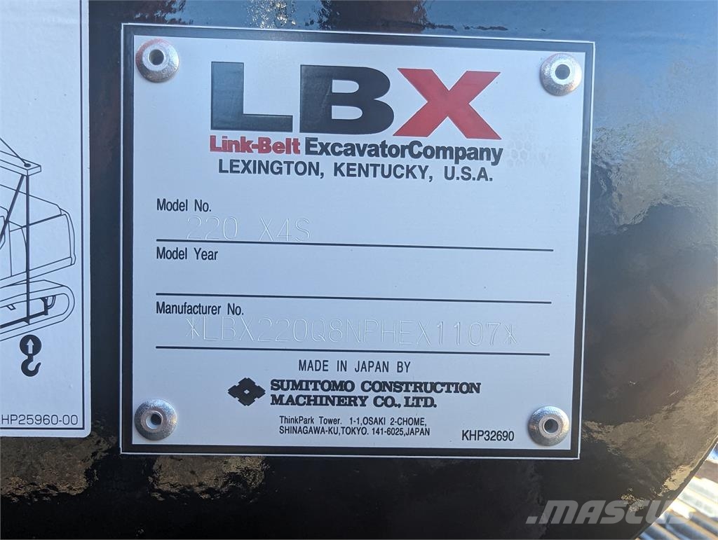 Link-Belt EXCAVATORS 220 X4S Bageri guseničari