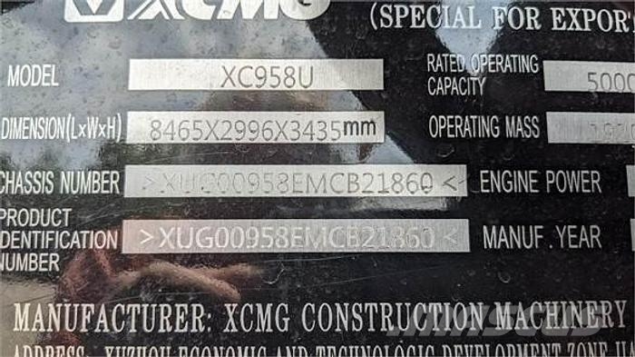 XCMG XC958U 輪胎式裝載機