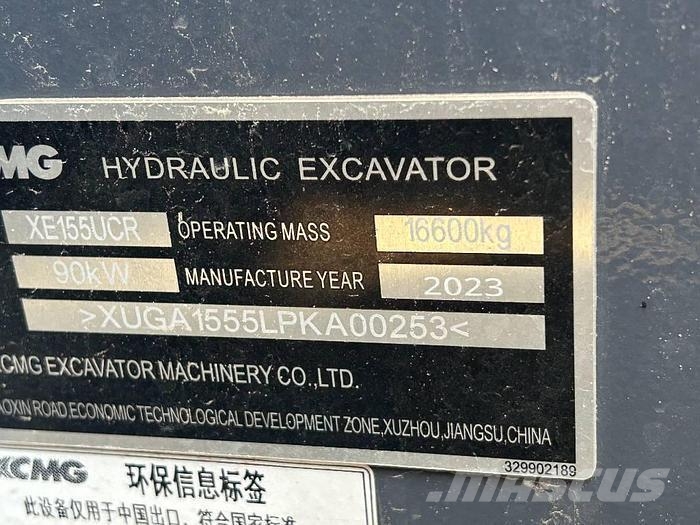 XCMG XE155UCR Escavadeiras de esteiras