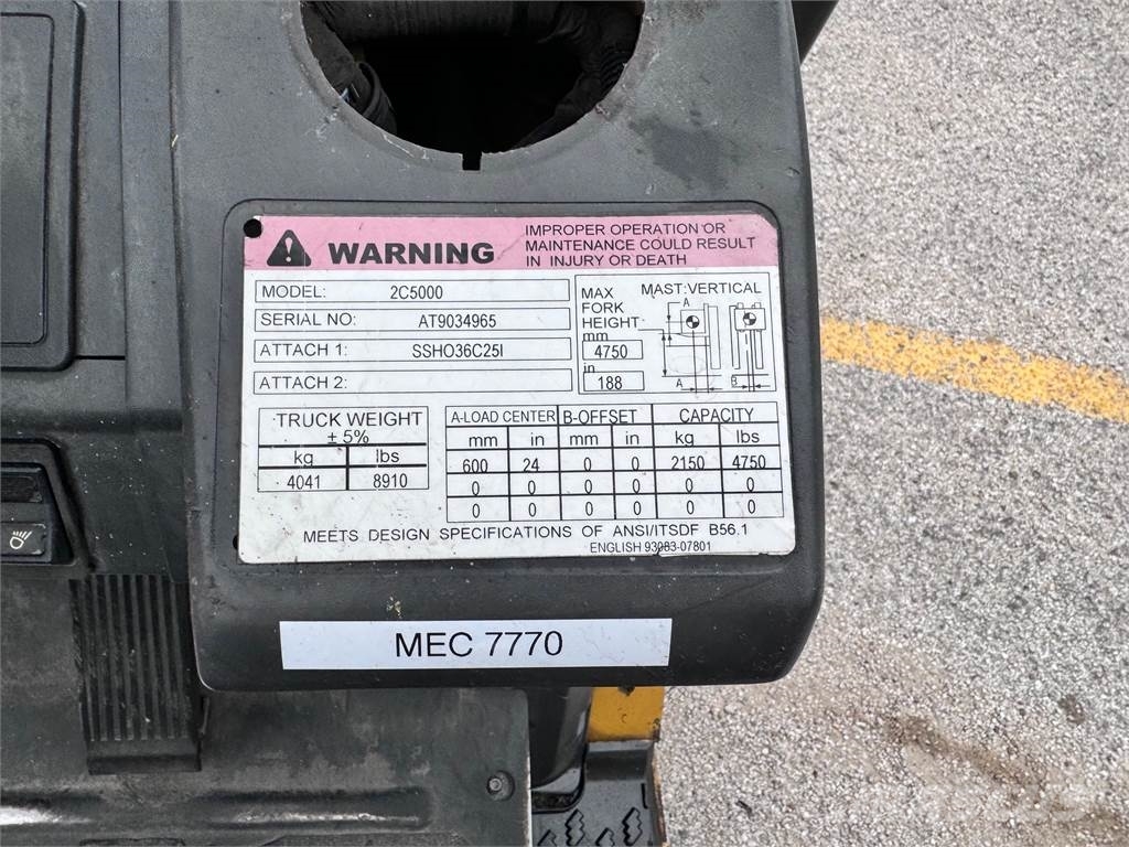 CAT Lift Trucks 2C5000 그 외 지게차