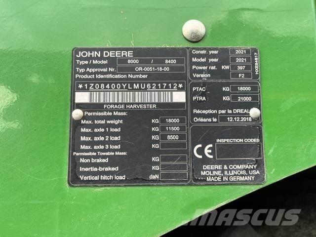 John Deere 8400i Trince semoventi