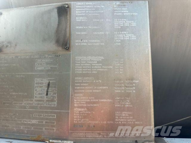 11X WELFIT ODDY TANKCONT. 20 FT L4BH 26.000 LIT Tankauflieger
