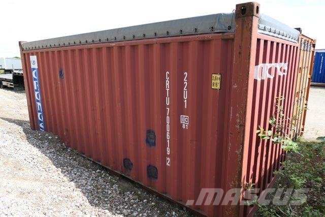 20' OT Container, High Cube, Stapelbar, Opent その他セミトレーラー