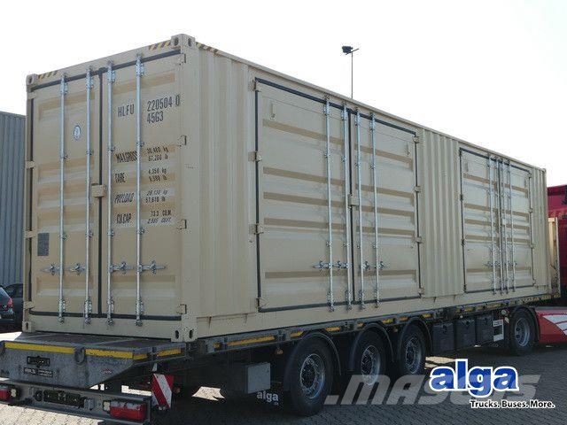  40 Fuß HQ, Seitentüren, Zurrösen, Container Tieflader-Auflieger