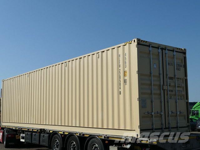  40 Fuß HQ, Seitentüren, Zurrösen, Container Tieflader-Auflieger